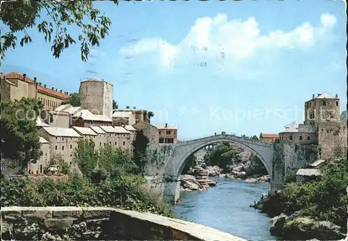 Mostar Moctap Alte Steinbruecke Kat. Mostar