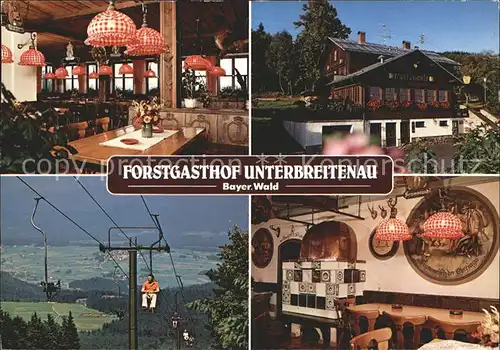 Bischofsmais Forstgasthof Unterbreitenau Sessellift Kat. Bischofsmais