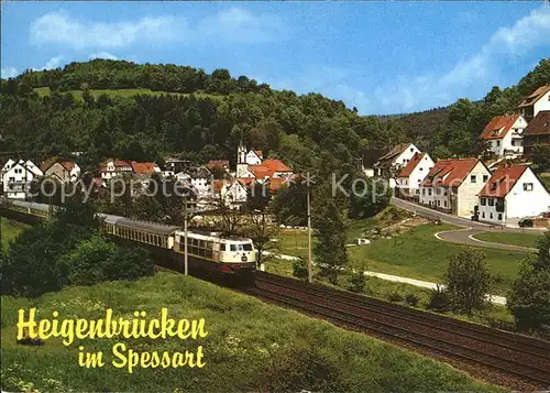 Heigenbruecken mit Eisenbahn  Kat. Heigenbruecken