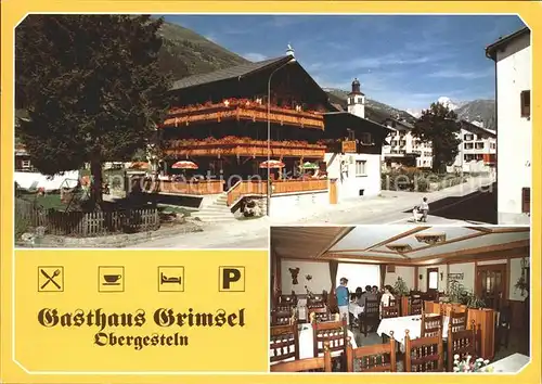 Obergesteln Gasthaus Grimsel Kat. Obergesteln