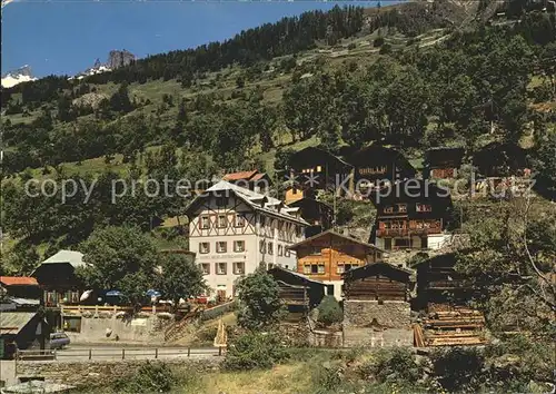 Blatten VS Hotel Nest  und Bietschhorn Kat. Blatten VS