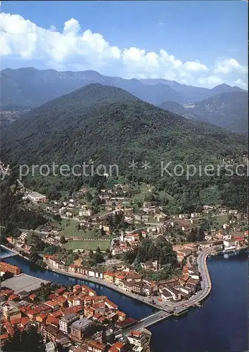 Ponte Tresa Lago di Lugano Fliegeraufnahme Kat. Ponte Tresa