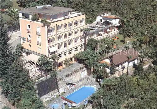 Orselina TI Hotel Stella Fliegeraufnahme Kat. Orselina