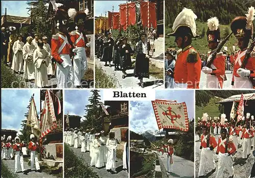 Blatten Naters Segensonntag Herrgottsgrenadiere Kat. Blatten Naters