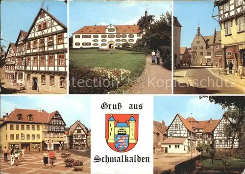 Schmalkalden Mohrengasse Kirchhof Schloss Wilhelmsburg Kat. Schmalkalden