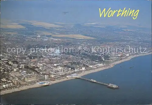 Worthing West Sussex Fliegeraufnahme / Worthing /West Sussex