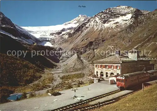 Alp Gruem Bahnhof Palue Gletscher Bergbahn Kat. Alp Gruem