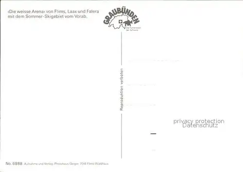 Flims Dorf Laax Falera Vorab Murscheto Falera  Kat. Flims Dorf
