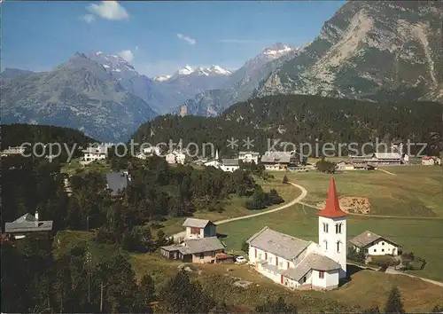 Maloja GR Kirche Ort Alpe Kat. Maloja Graubuenden