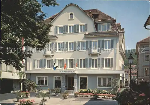 Baden AG Bad Hotel Schweizerhof Kurplatz Kat. Baden