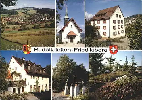 Rudolfstetten Friedlisberg Kapelle Gemeindehaus Alte Muehle Muehlerad Kat. Rudolfstetten