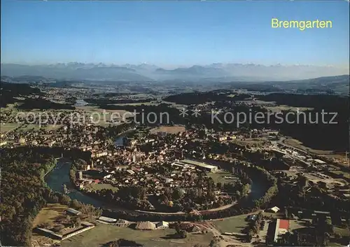 Bremgarten AG Fliegeraufnahme Reuss / Bremgarten /Bz. Bremgarten