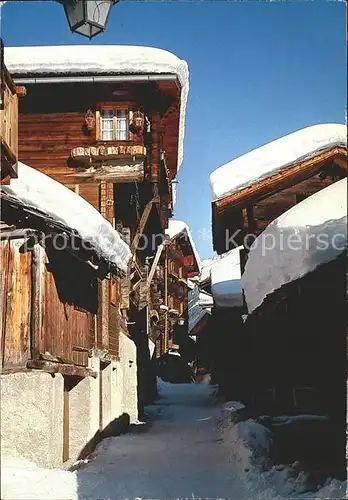 Grimentz Dorfgasse Kat. Grimentz