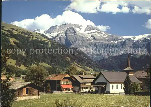 Lenk Simmental Katholische Kirche Wildstrubel Kat. Lenk Simmental