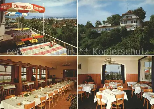 Ermatingen Hotel Restaurant Schoenhalde Seeblick Gastraeume Terrasse Kat. Ermatingen