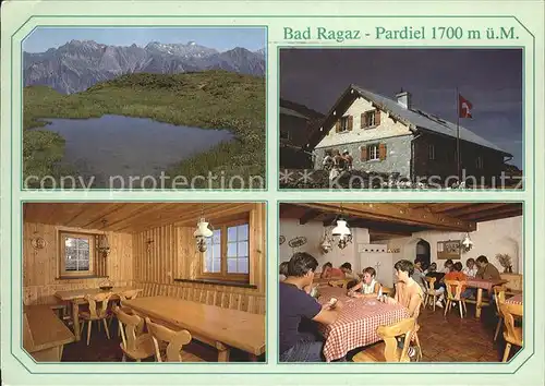 Bad Ragaz Ferienlagerhaus Sennhuette Gastraum See Kat. Bad Ragaz