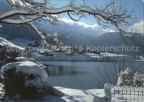 Lungern am See Winterpanorama Kat. Lungern