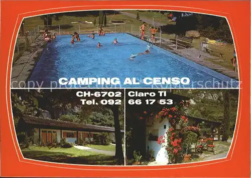Claro Riviera Camping al Censo Swimmingpool Kat. Claro