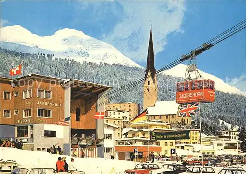Davos GR BBBJ Bahn mit Schatzalp und Schiahoerner Kat. Davos