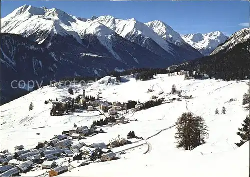 Ftan Panorama Engadin Alpen Kat. Ftan
