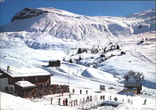 Piz Mundaun Skigebiet Berggasthaus Cuolm Sure Kat. Piz Mundaun