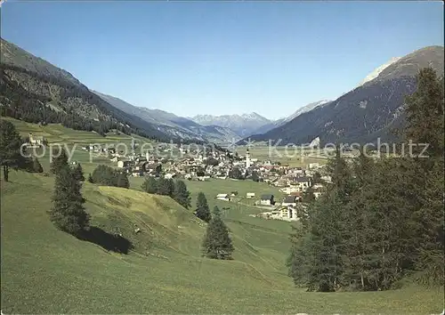 Samedan Sommerpanorama Kat. Samedan