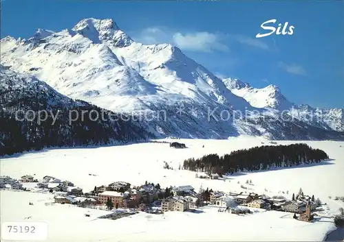 Sils Baselgia Winterpanorama Alpen Kat. Sils Baselgia