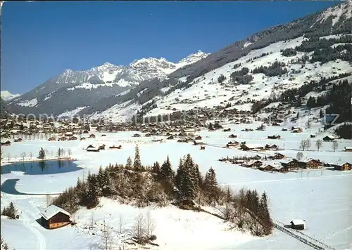 Lenk Simmental Spillgerten Winterpanorama Berner Oberland Kat. Lenk Simmental