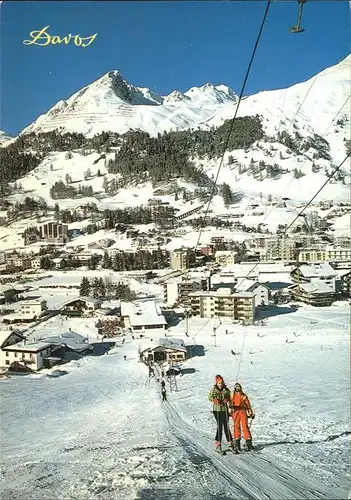 Davos GR gegen Parsenn Buenda Skilift Kat. Davos