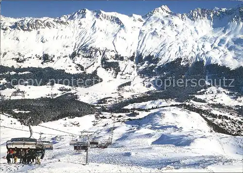 Valbella und Parpan Skigebiet Alp Staetz Staetzerhorn Express Skilift Kat. Valbella