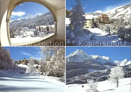 Vulpera Wintersportplatz und Heilbad Alpenpanorama Kat. Vulpera