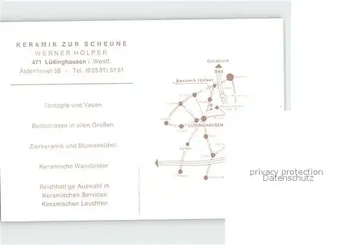 Luedinghausen Keramik zur Scheune  Kat. Luedinghausen