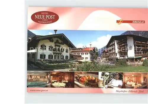 Mayrhofen Zillertal Hotel Neue Post Kat. Mayrhofen