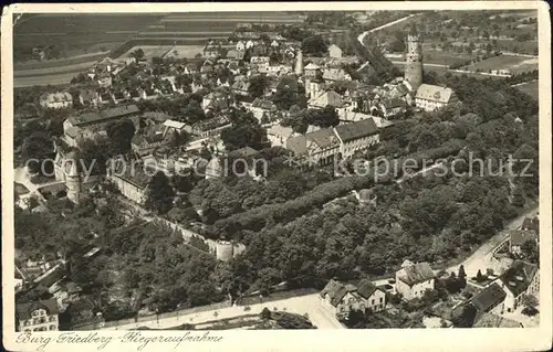 Friedberg Hessen Burg Friedberg Fliegeraufnahme Kat. Friedberg (Hessen)