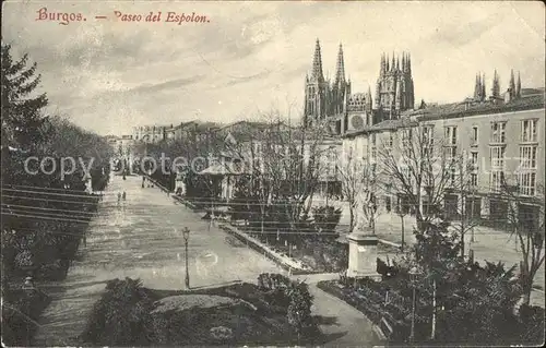 Burgos Paseo del Espolon Kat. Burgos