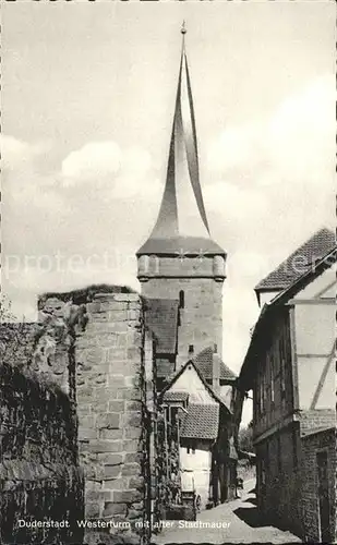 Duderstadt Westerturm Alter Stadtmauer  Kat. Duderstadt