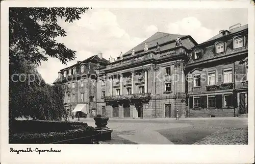 Bayreuth Opernhaus  Kat. Bayreuth