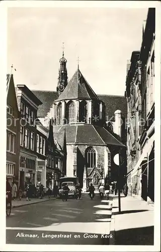 Alkmaar Langestraat Grote Kerk  Kat. Alkmaar