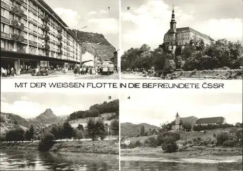 Usti nad Labem Geschaeftsstrasse Schloss Decin Vrabinec Valtire  Kat. Usti nad Labem