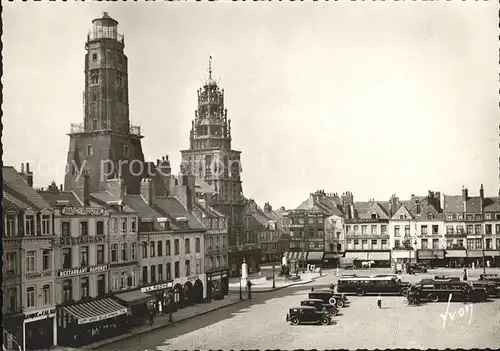 Calais Place d Armes Vieux Beffroi Kat. Calais