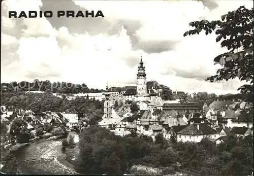 Cesky Krumlov Celkovy pohled Werbung Radio Praha Kat. Krumau