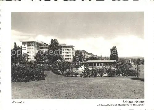 Wiesbaden Reisinger Anlagen Kongresshalle  Kat. Wiesbaden