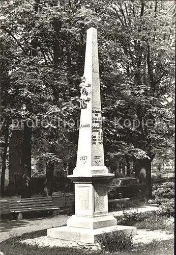 Annaberg Buchholz Erzgebirge Distanzsaeule Koeselitzplatz Kat. Annaberg