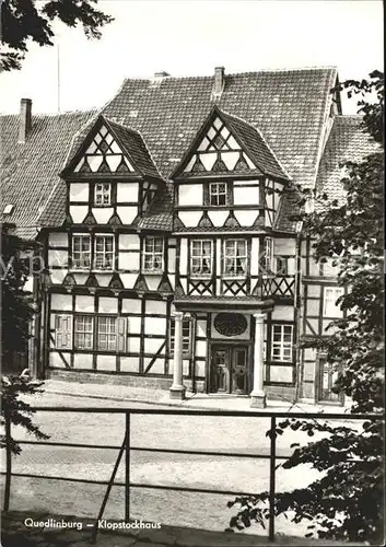 Quedlinburg Klopstockhaus  Kat. Quedlinburg