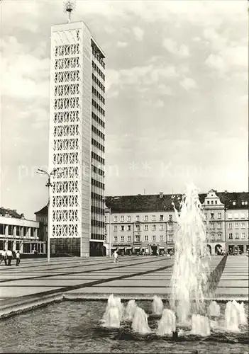 Neubrandenburg Hochhaus am Karl Marx Platz Kat. Neubrandenburg