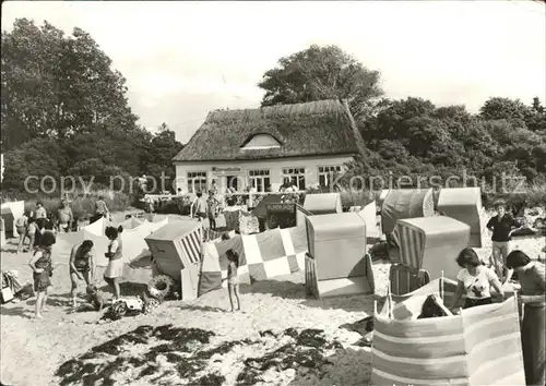 Insel Poel Strandhalle Schwarzer Busch Strandleben Kat. Insel Poel