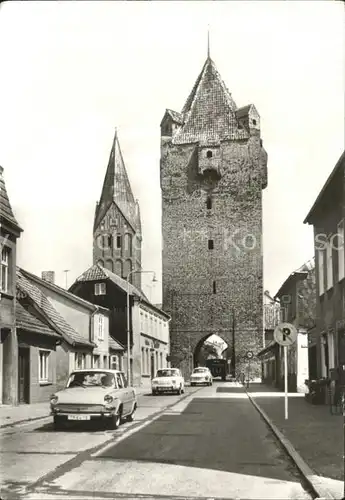 Barth Rudolf Breitscheid Strasse Stadttor Turm Kat. Barth