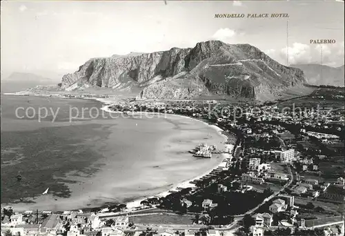 Palermo Sicilia Fliegeraufnahme Mondello Palace Hotel Kat. Palermo