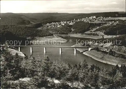 Schulenberg Oberharz Bruecke ueber Okerstausee Kat. Schulenberg im Oberharz