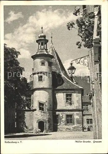 Rothenburg Tauber Hegereiter Haus Kat. Rothenburg ob der Tauber